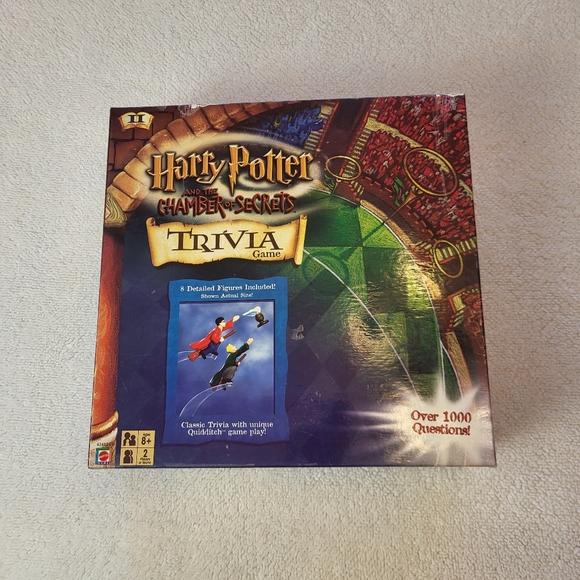 Mattel Other - Mattel Harry Potter And The Chamber Of Secrets Trivia Game Complete With Figures